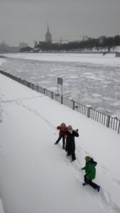 Frozen Moscow River