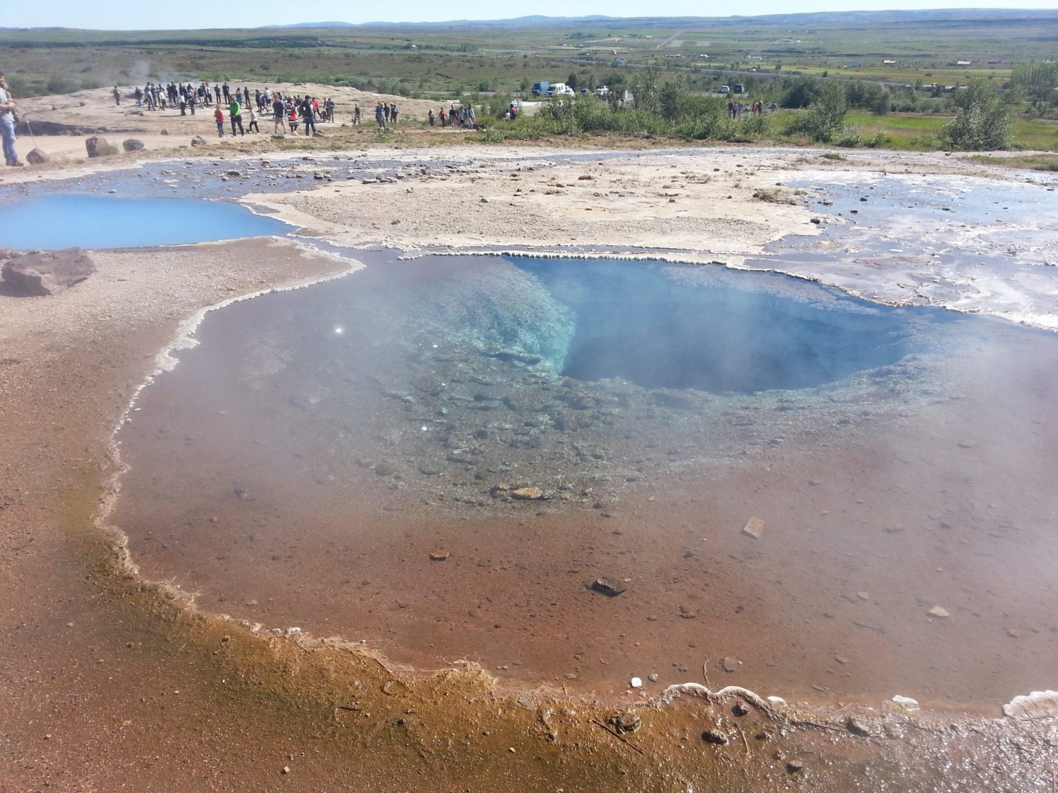 Volcanic pools at Geysir, Iceland pictures