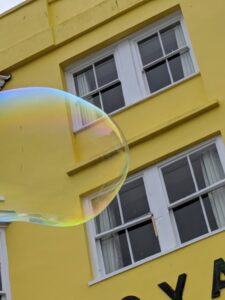 Large bubble in Tenby town