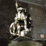 Communist Moscow Metro statue