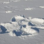 Moscow snow angel