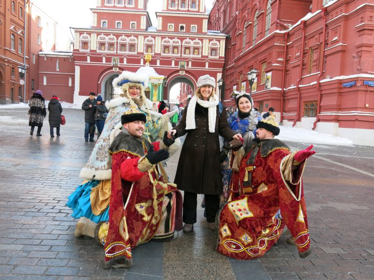 Mongolian photo bomb in Red Square
