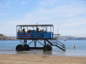 Sea tractor Bigbury on Sea, Best beaches in UK