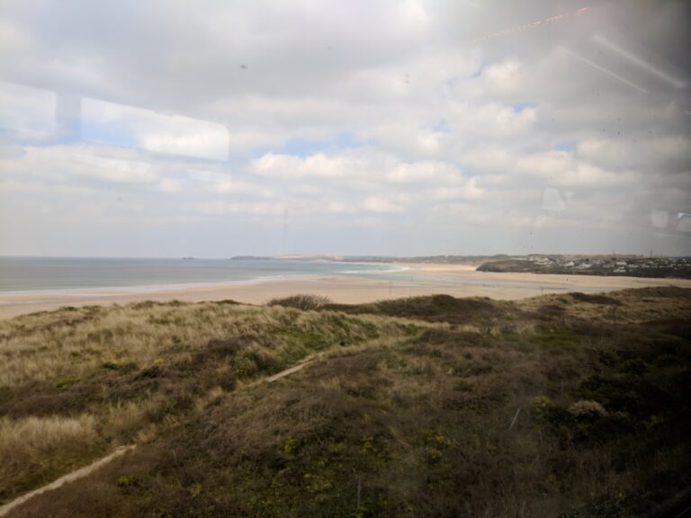 View from train to St Ives