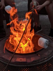Massive marshmallows, campfire, gift ideas for campers