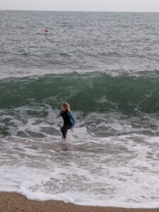 Huge wave at Blackpool sands