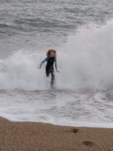 Huge wave at Blackpool sands