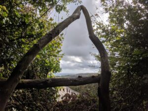 Sea view from garden, Slapton School, Group Accommodation