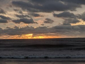 Croyde Bay beach -sunset