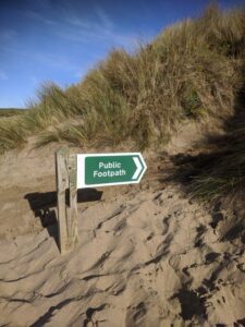 Croyde Bay - sand dune path