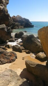 Beautiful and deserted Praia do Beliche, on the way from Lagos to Lisbon