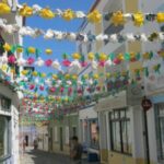 Portuguese street with bunting