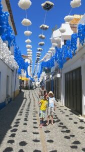 Empty streets of Odeciexe, on the way from Lagos to Lisbon