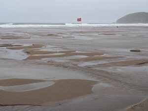 Croyde Bay beach - stormy