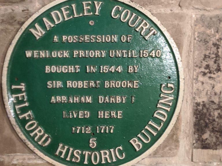 Madeely Court Hotel Heritage plaque