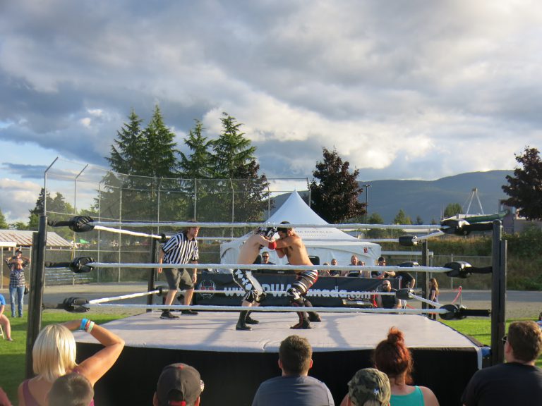 Live wrestling at VIEX, Nanaimo, things to do in Parksville