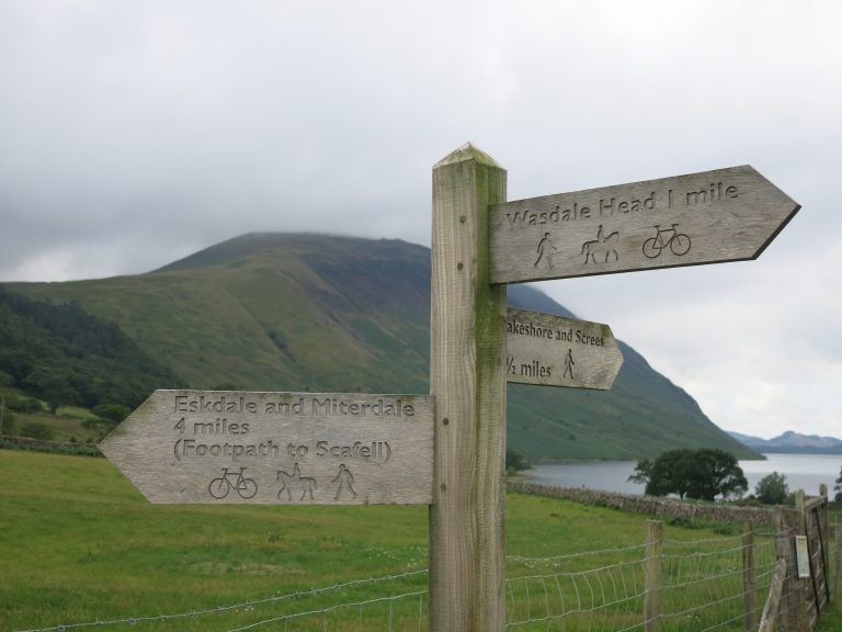 Scafell Pike sign