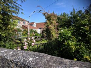 Garden, Farm House, Paddington Farm, Glastonbury, Group accommodation