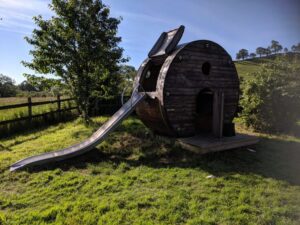 Play ground, Paddington Farm, Glastonbury, Group accommodation