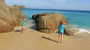 Porthcurno beach, Cornwall