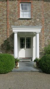 Front door, Holdsworthy Manor House, group accommodation Devon