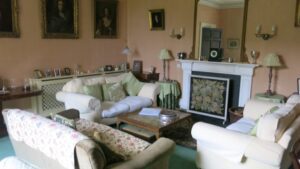 Living room, Holdsworthy Manor House, group accommodation Devon