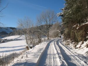 Abbeycwmhir in the snow, Wales