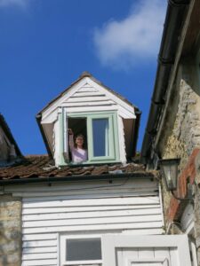 View from farmhouse window, Paddington FArm, large group accommodation