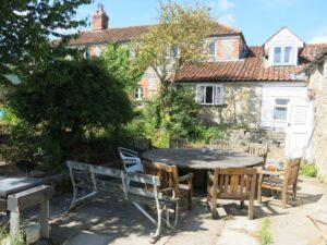 Garden, Farm House, Paddington Farm, Glastonbury, Group accommodation