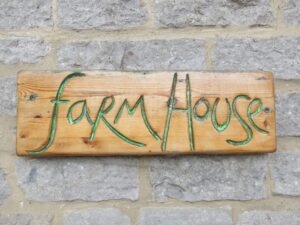 Farm house sign, Glastonbury,