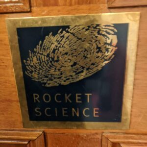 Rocket science sign