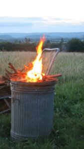 Fire pit, Paddington Farm, Glastonbury Farm, Large Group accommodation