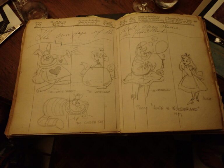 Five Flies Amsterdam Disney Visitor Book