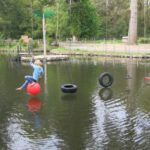 River Dart Country Park, water assault course, budget travel