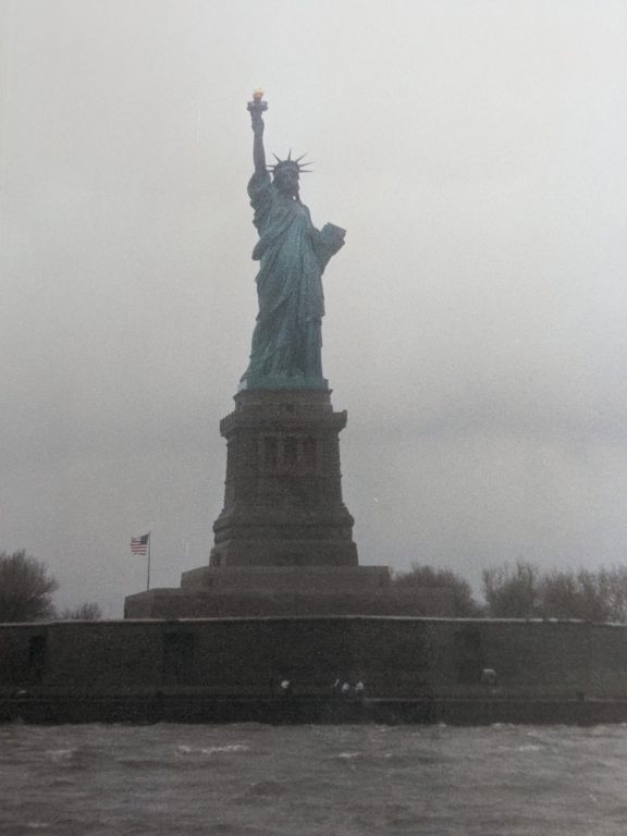 Statue of Liberty in the mist