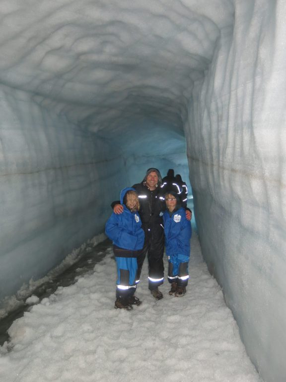 Into the Glacier walk, Iceland, travel tales