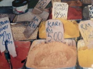 Spices for sale in Borneo market, bucket list destinations