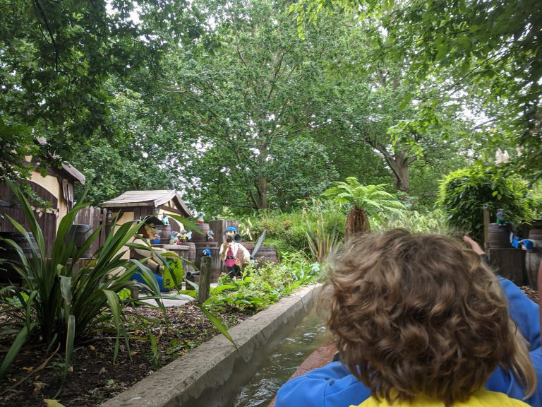 Pirate log flume, Legoland, Windsor with kids
