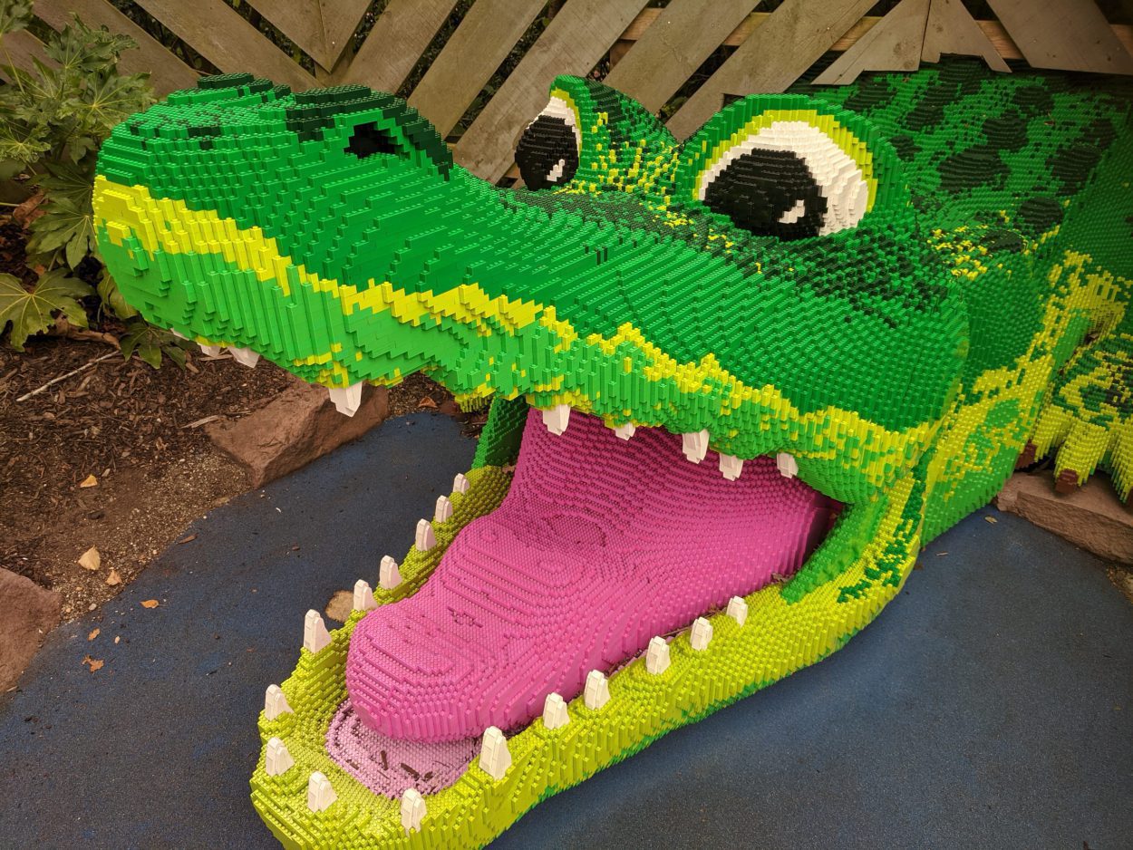 Lego crocodile, Legoland, Windsor with kids