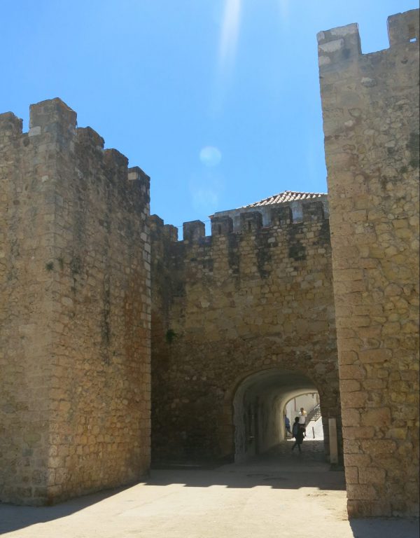 Castle gateway to Lagos, Portugal with kids