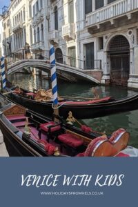Gondola, Venice with kids, travel tales