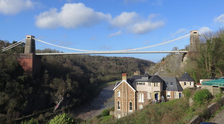 View over Clifton Suspension bridge, things to do in Bristol with kids in Lockdown
