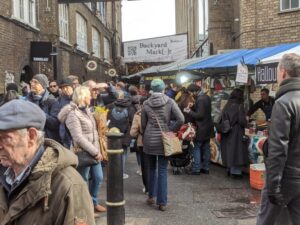 Backyard market, Brick Lane, London itinerary with kids