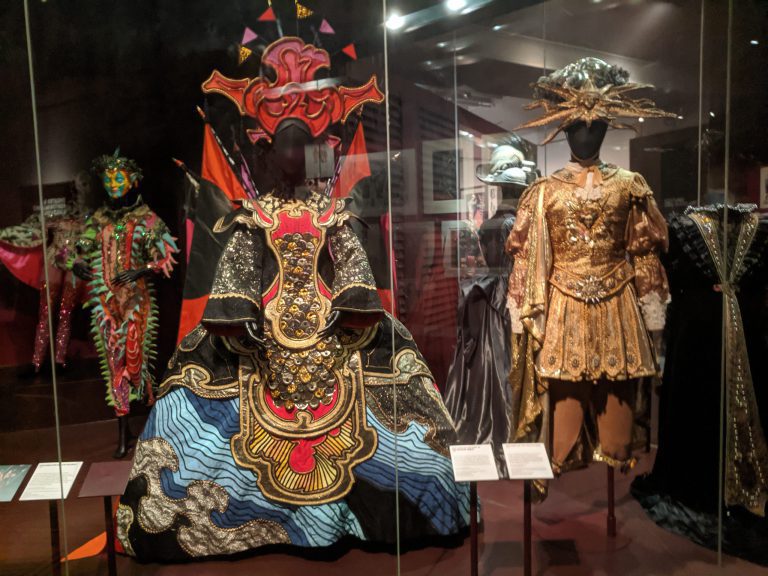 Costumes at the V and A, London itinerary with kids