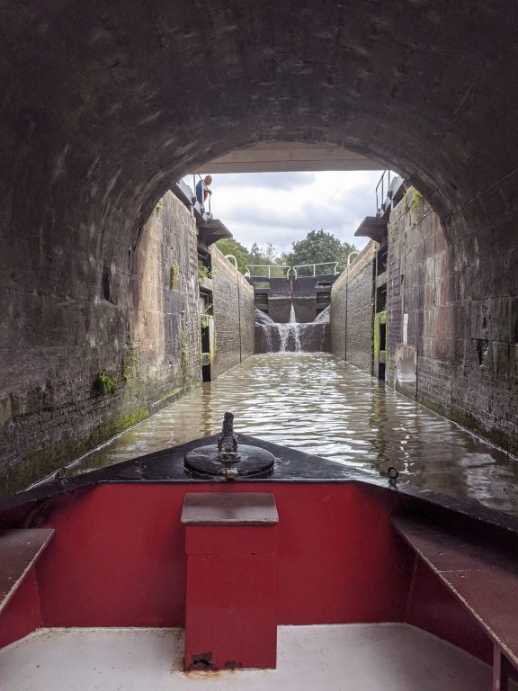 Bradford on Avon lock, one day canal boat hire