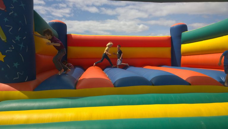 Bouncy castle, things to do in Bristol with kids in lockdown