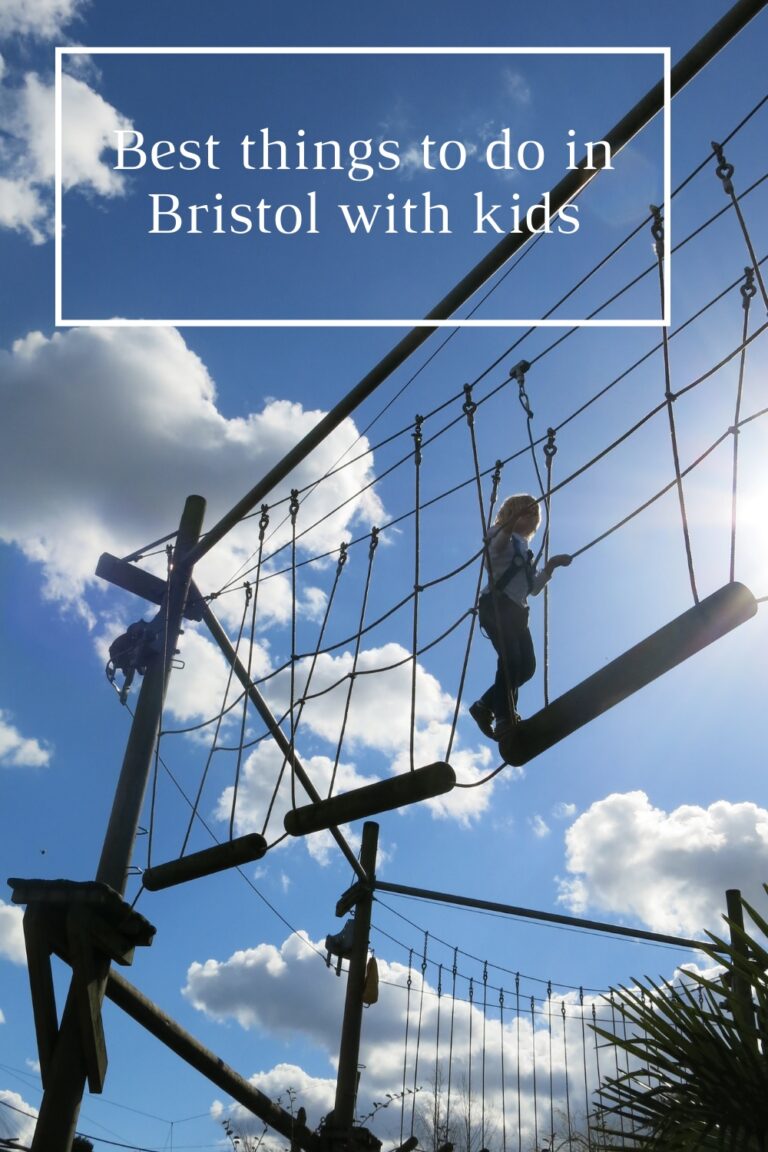 Aerial rope walk,, things to do in Bristol with kids in lockdown
