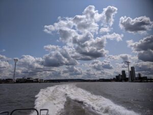 View from Thames Clipper, things to do in London with teens