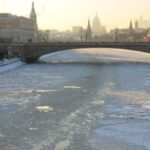 Frozen Moscow River, Russia, Travel tales