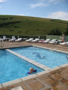 Outdoor pool Woolacombe, caravan holidays